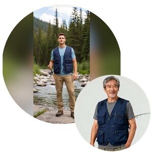 Outdoor Clothing Company Work, Fishing, Camping Vest  Sleeveless Size 44